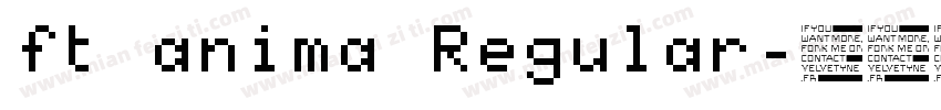 ft anima Regular字体转换